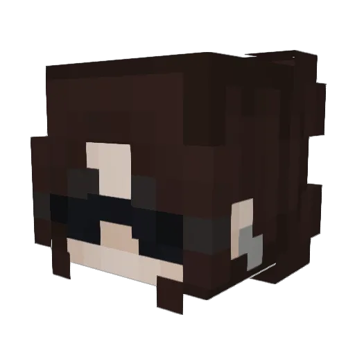Pizza_John Minecraft avatar head, 3D render