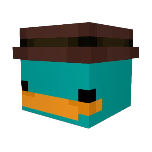 Pizzablaster21 Minecraft avatar head, 3D render