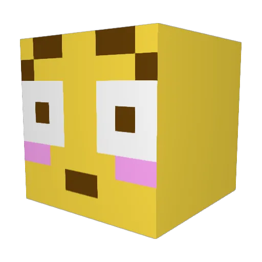 Pizzabox420 Minecraft avatar head, 3D render