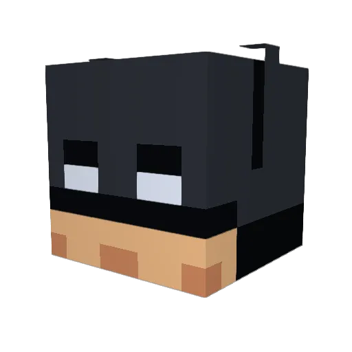 Pizzagaming6 Minecraft avatar head, 3D render