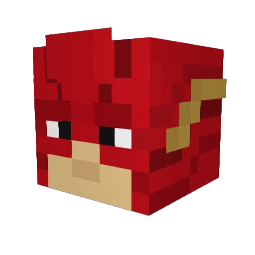 Pizzahut45456 Minecraft avatar head, 3D render