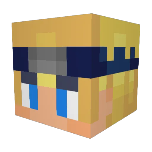 Pizzalieferant8 Minecraft avatar head, 3D render