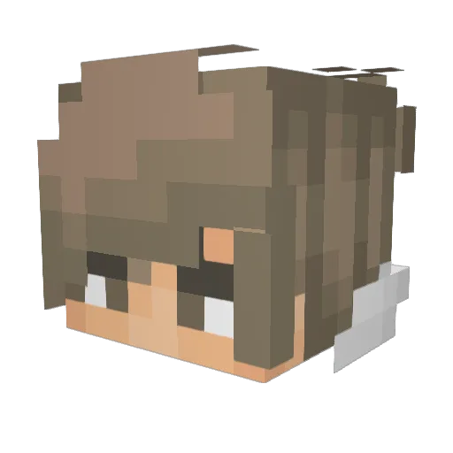 Pizzaman0768 Minecraft avatar head, 3D render