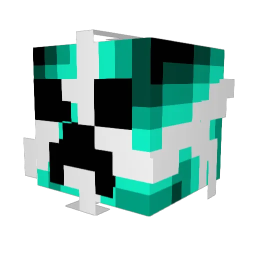 Pizzaman2468 Minecraft avatar head, 3D render
