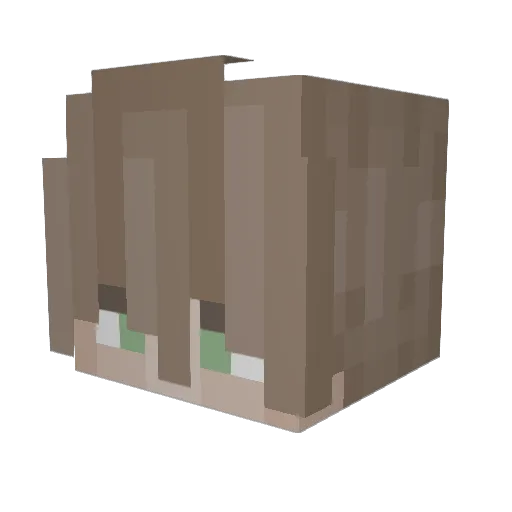 Pizzamaxpizza Minecraft avatar head, 3D render