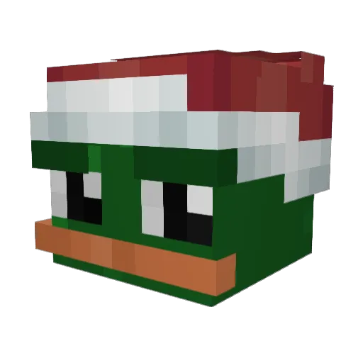 Pj0trrr Minecraft avatar head, 3D render