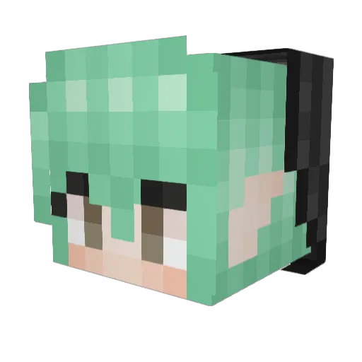 Pjae247 Minecraft avatar head, 3D render
