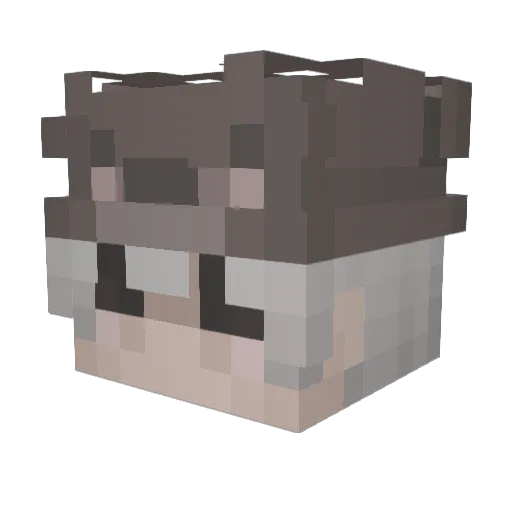 Pjeter13 Minecraft avatar head, 3D render