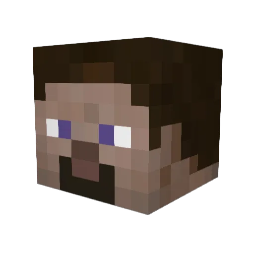 Pjetor2222 Minecraft avatar head, 3D render