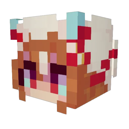 Pjoes Minecraft avatar head, 3D render