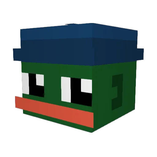 Pjoeter Minecraft avatar head, 3D render