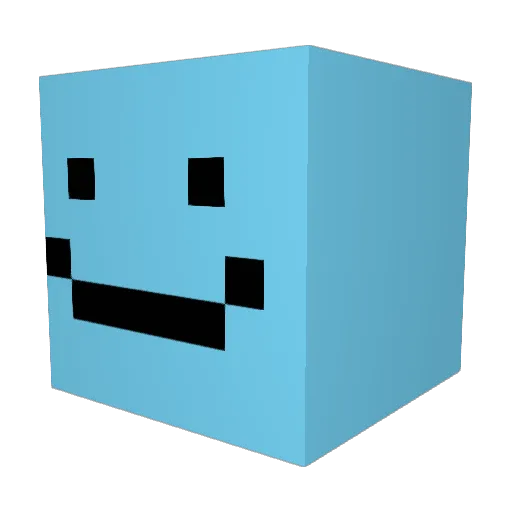 Pjoterooo Minecraft avatar head, 3D render