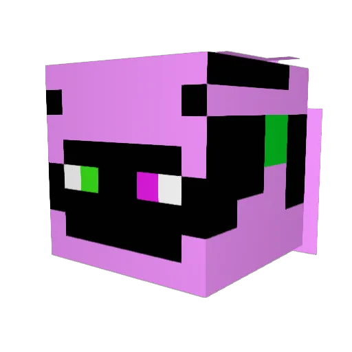 Pjottos Minecraft avatar head, 3D render