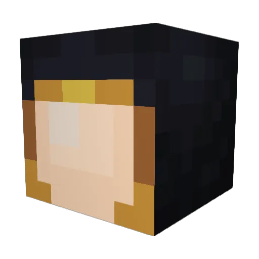 Pk360 Minecraft avatar head, 3D render