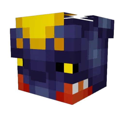 PkThegame Minecraft avatar head, 3D render