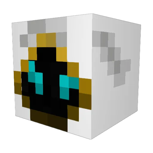 PkXtrak Minecraft avatar head, 3D render