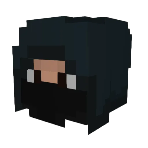 PkZika Minecraft avatar head, 3D render