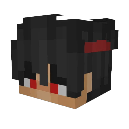 Pkeer Minecraft avatar head, 3D render
