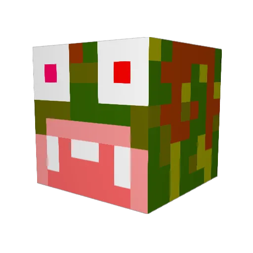 Pl4ykey Minecraft avatar head, 3D render