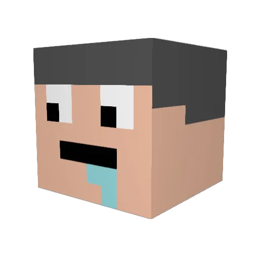 Pl4yr3 Minecraft avatar head, 3D render