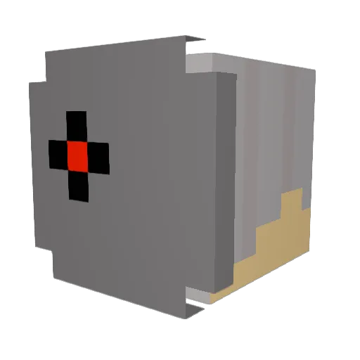 PlLoAr Minecraft avatar head, 3D render