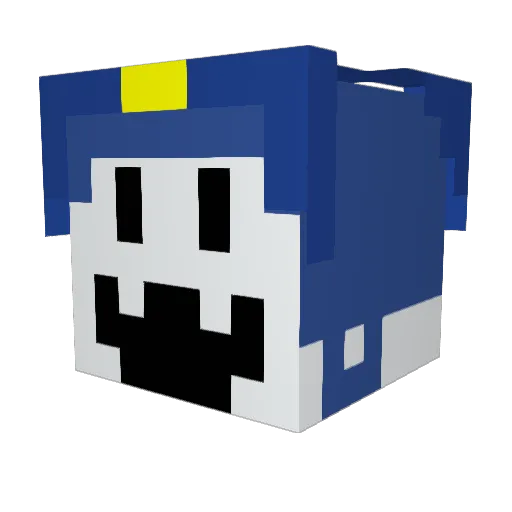 PlNGP0NG Minecraft avatar head, 3D render