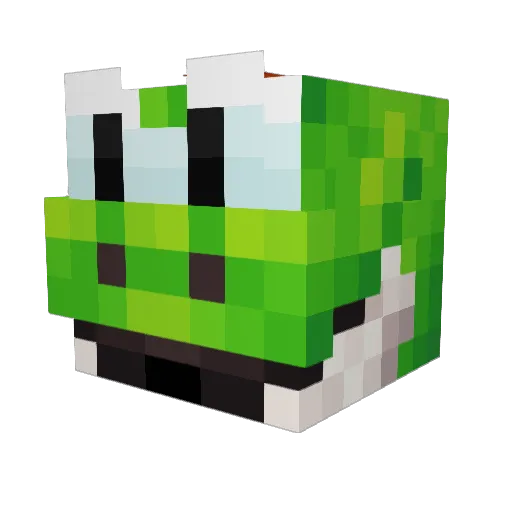 Pla7erABC Minecraft avatar head, 3D render