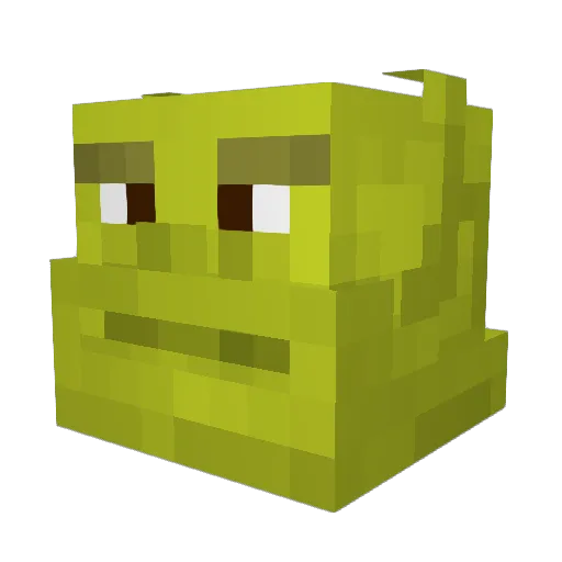 Plaats_ Minecraft avatar head, 3D render