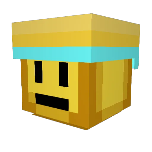 PlacidEase Minecraft avatar head, 3D render