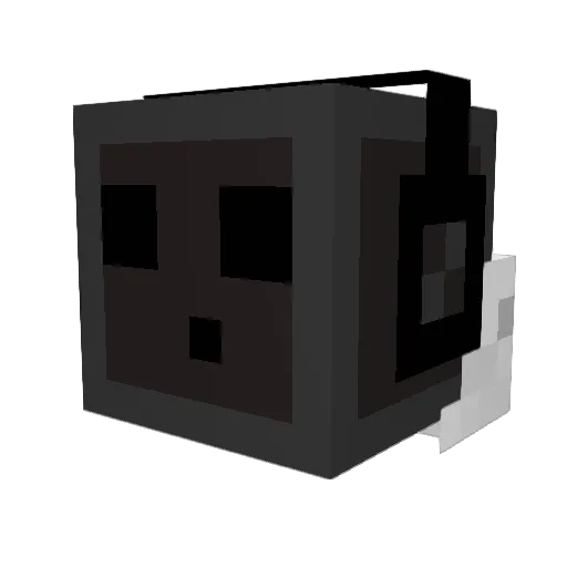 Plackin Minecraft avatar head, 3D render