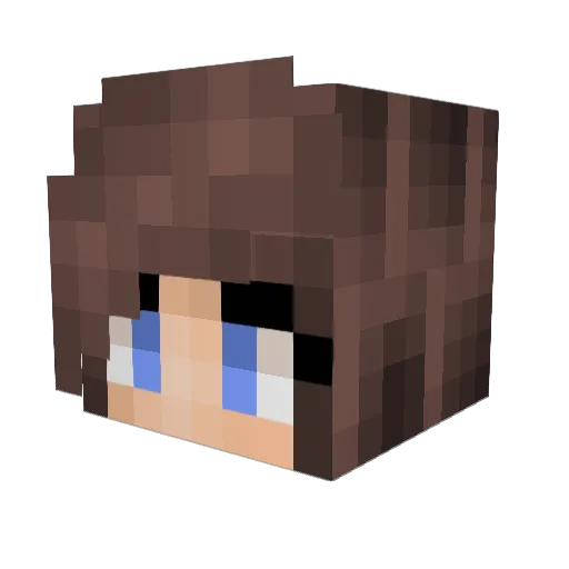 Plaetzchenteig Minecraft avatar head, 3D render