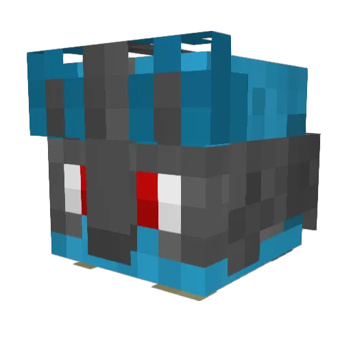 Plagiarizing Minecraft avatar head, 3D render