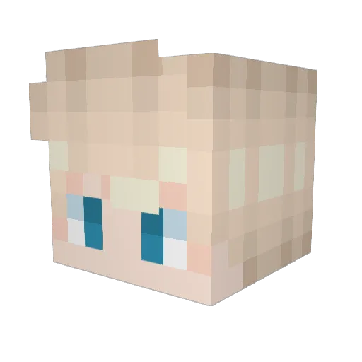 Plague0002 Minecraft avatar head, 3D render