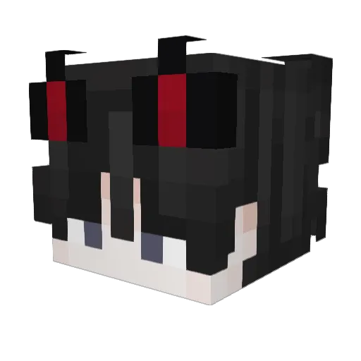 Plague045 Minecraft avatar head, 3D render