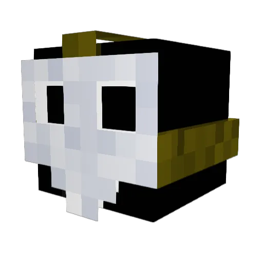 PlagueDocdoor Minecraft avatar head, 3D render
