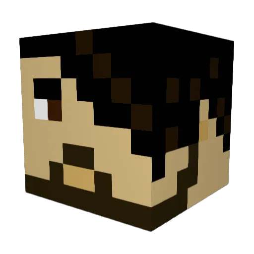 PlagueDoctor304 Minecraft avatar head, 3D render
