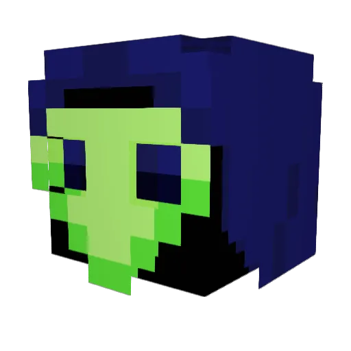 PlagueDoctor745 Minecraft avatar head, 3D render
