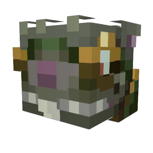 PlagueRat2020 Minecraft avatar head, 3D render