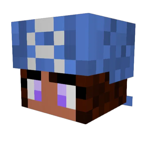 PlagueThe1 Minecraft avatar head, 3D render