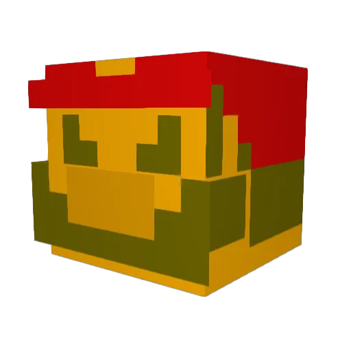 Plagueis07 Minecraft avatar head, 3D render