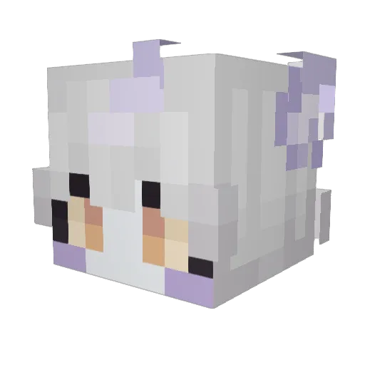 Plaguerat44 Minecraft avatar head, 3D render