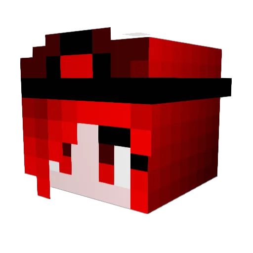 PlaguesQueen Minecraft avatar head, 3D render
