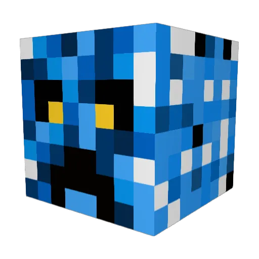 Plainmac22 Minecraft avatar head, 3D render