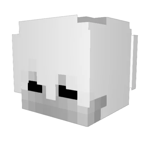 Plainsreport Minecraft avatar head, 3D render