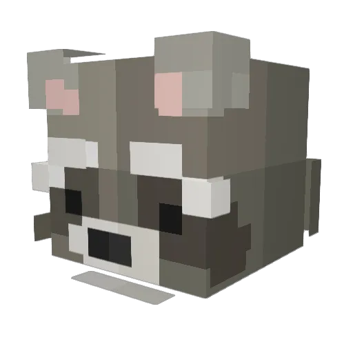 PlaintxtBagel Minecraft avatar head, 3D render