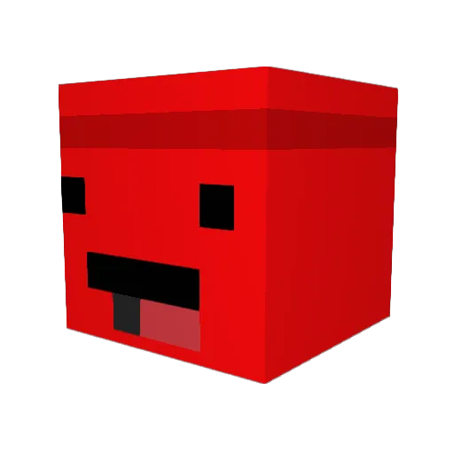 PlakStift Minecraft avatar head, 3D render