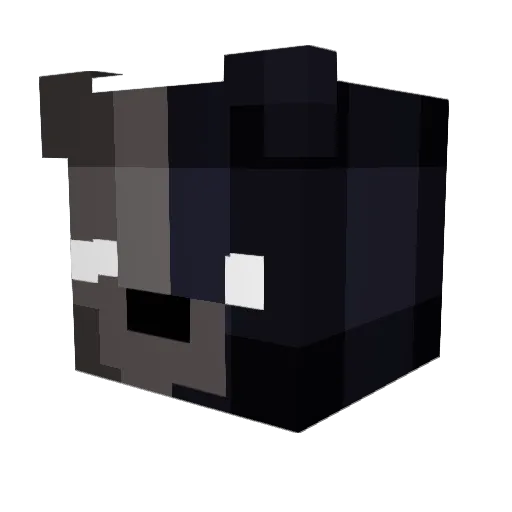 Plamm Minecraft avatar head, 3D render