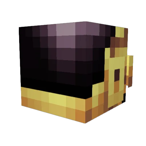 Planckinator Minecraft avatar head, 3D render