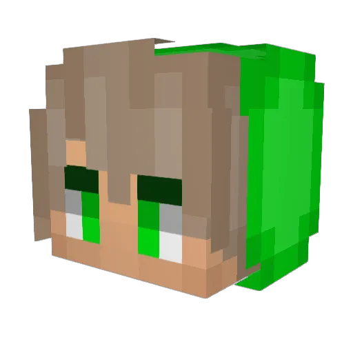 PlaneHorizon Minecraft avatar head, 3D render
