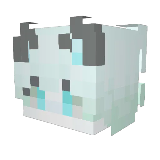 PlaneKey_ Minecraft avatar head, 3D render
